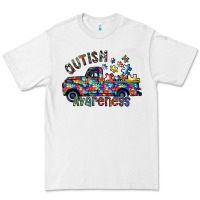 White autism avareness Premium Tee - SublimationCraftShop