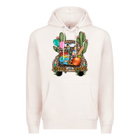 Pale Pink farm truck,back to school Premium Hoodie - JahusDesignShop