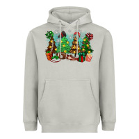 Moon Dust christmas trees with football Heavyweight Hoodie - Zillion Design Studio