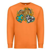 Carrot leopard cowhide hearts Premium Sweatshirt - Zillion Design Studio