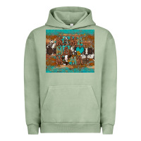 Pigment Oil Green mama mama mama Urban Hoodie - Artiststas