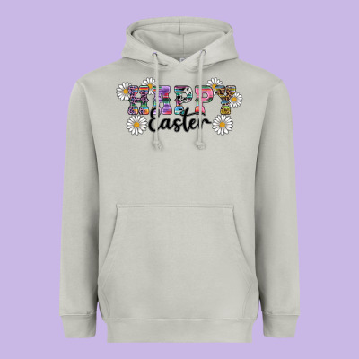 Heavyweight Hoodie happy easter daisys