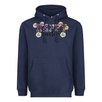 Navy happy easter daisys Heavyweight Hoodie - RanaPortraitStore
