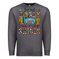 Charcoal Heather i'm not bossy i have leadership skills Premium Sweatshirt - Zillion Design Studio