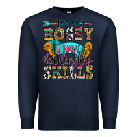Navy i'm not bossy i have leadership skills Premium Sweatshirt - Zillion Design Studio