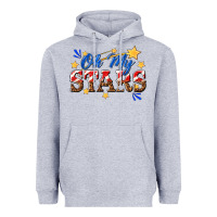 Heather Grey oh my stars Heavyweight Hoodie - texasbilliewilder
