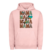 Pigment Salmon mama mama mama mama Urban Hoodie - Artiststas