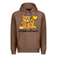 Chestnut childhood cancer and cancer ribbon Premium Hoodie - AdoDesignShop