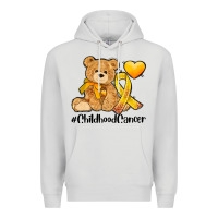 Dove Grey childhood cancer and cancer ribbon Premium Hoodie - AdoDesignShop