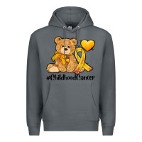Rock childhood cancer and cancer ribbon Premium Hoodie - AdoDesignShop