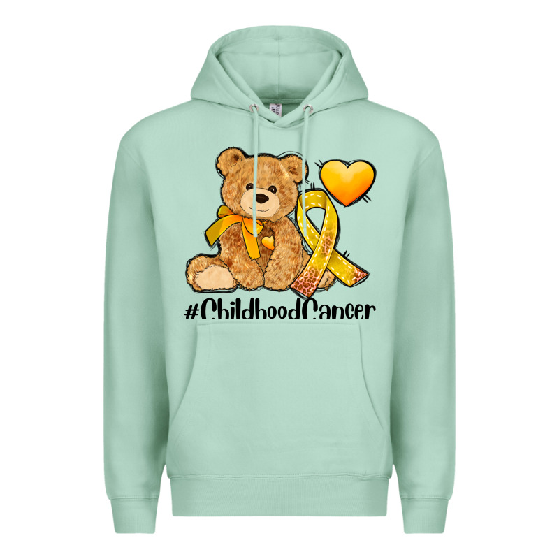Childhood Cancer And Cancer Ribbon Premium Hoodie by AdoDesignShop | Teevron