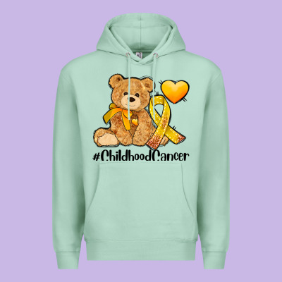 Childhood Cancer And Cancer Ribbon Premium Hoodie Designed By Adodesignshop