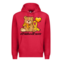 Cardinal childhood cancer and cancer ribbon Premium Hoodie - AdoDesignShop