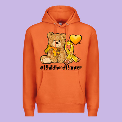Childhood Cancer And Cancer Ribbon Premium Hoodie Designed By Adodesignshop