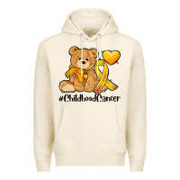 Tofu childhood cancer and cancer ribbon Premium Hoodie - AdoDesignShop