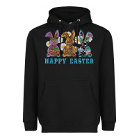 Black easter western bunnys happy easter Heavyweight Hoodie - RanaPortraitStore