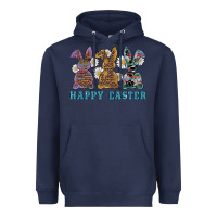 Navy easter western bunnys happy easter Heavyweight Hoodie - RanaPortraitStore