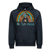 Navy he has risen rainbow Urban Hoodie - AdoDesignShop