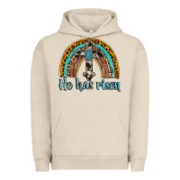 Pigment French Oak he has risen rainbow Urban Hoodie - AdoDesignShop
