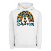 Pigment Lunar Rock he has risen rainbow Urban Hoodie - AdoDesignShop