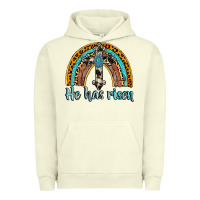 Pigment Pistachio he has risen rainbow Urban Hoodie - AdoDesignShop