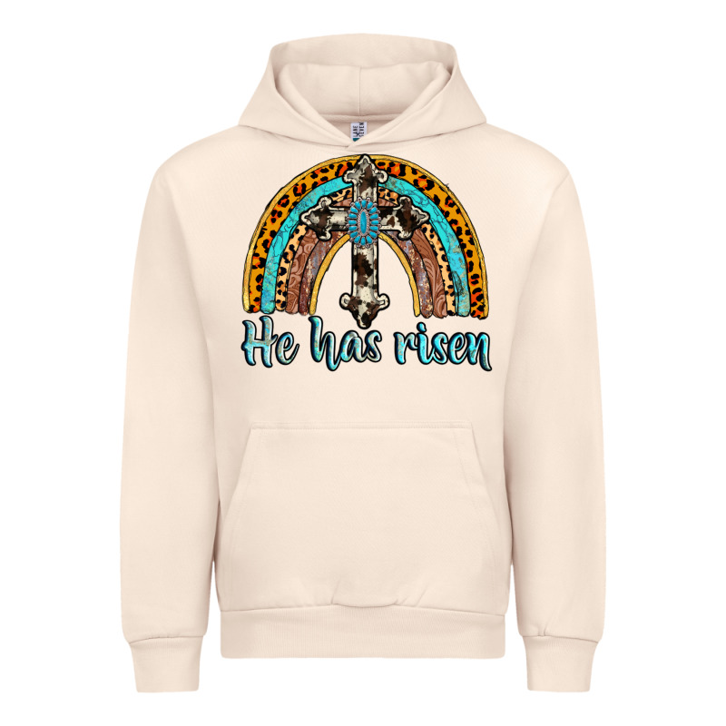 He Has Risen Rainbow Urban Hoodie by AdoDesignShop | Teevron