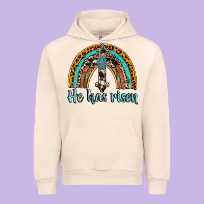 He Has Risen Rainbow Urban Hoodie Designed By Adodesignshop