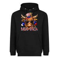 Black moorica with cow billie wilder Heavyweight Hoodie - texasbilliewilder