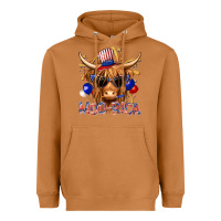 Meerkat moorica with cow billie wilder Heavyweight Hoodie - texasbilliewilder