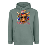 Sage moorica with cow billie wilder Heavyweight Hoodie - texasbilliewilder