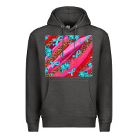 Charcoal Heather cancer boxing gloves and cancer ribbon Premium Hoodie - AdoDesignShop