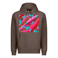 Coffee cancer boxing gloves and cancer ribbon Premium Hoodie - AdoDesignShop
