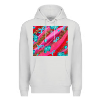 Dove Grey cancer boxing gloves and cancer ribbon Premium Hoodie - AdoDesignShop