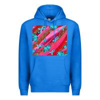 True Royal cancer boxing gloves and cancer ribbon Premium Hoodie - AdoDesignShop
