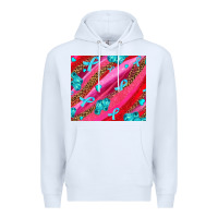 White cancer boxing gloves and cancer ribbon Premium Hoodie - AdoDesignShop