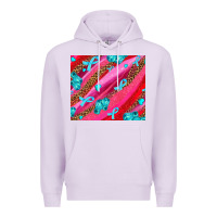 Lilac cancer boxing gloves and cancer ribbon Premium Hoodie - AdoDesignShop