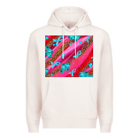 Pale Pink cancer boxing gloves and cancer ribbon Premium Hoodie - AdoDesignShop