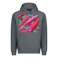 Rock cancer boxing gloves and cancer ribbon Premium Hoodie - AdoDesignShop