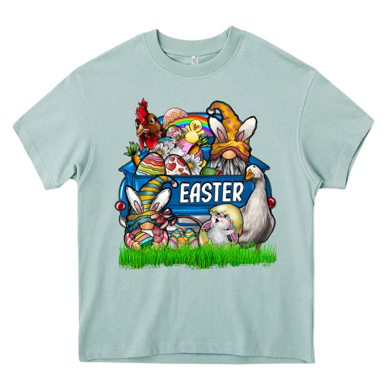 Easter Truck Heavy Core Tee by CowhideDigitalArt | Teevron