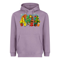 Lavender christmas trees with softball Heavyweight Hoodie - Zillion Design Studio