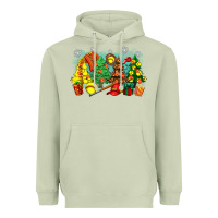 Matcha christmas trees with softball Heavyweight Hoodie - Zillion Design Studio
