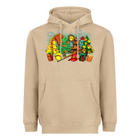 Mushroom christmas trees with softball Heavyweight Hoodie - Zillion Design Studio