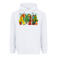 White christmas trees with softball Heavyweight Hoodie - Zillion Design Studio