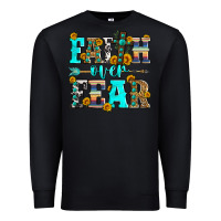 Black faith over fear Premium Sweatshirt - Zillion Design Studio