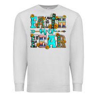 Dove Grey faith over fear Premium Sweatshirt - Zillion Design Studio
