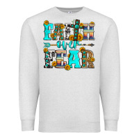 Oatmeal Heather faith over fear Premium Sweatshirt - Zillion Design Studio