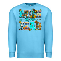 Ocean Blue faith over fear Premium Sweatshirt - Zillion Design Studio