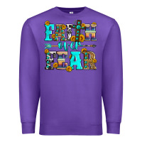 Purple faith over fear Premium Sweatshirt - Zillion Design Studio