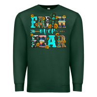 Sports Green faith over fear Premium Sweatshirt - Zillion Design Studio