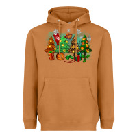 Meerkat christmas trees with basketball Heavyweight Hoodie - Zillion Design Studio